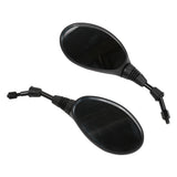 8mm BLACK MIRROR SET QMB139 50cc & GY6 150cc SCOOTERS (TYPE 1)