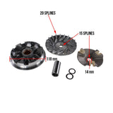 DR. PULLEY PERFORMANCE VARIATOR FOR YAMAHA ZUMA 125cc, VINO 125cc