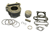 NARAKU CYLINDER UPGRADE KIT (72cc, IRON, 47mm BORE) FOR QMB139