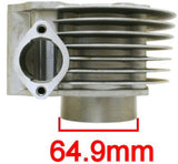 180cc *63mm BORE* BIG BORE CYLINDER KIT FOR 150cc GY6 ENGINES (54mm SPACING)