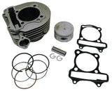 SSP-G 180cc - 206cc (63mm BORE) GY6 CYLINDER SET WITH *57mm SPACING* FLAT CAST