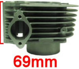 SSP-G 180cc - 206cc (63mm BORE) GY6 CYLINDER SET WITH *57mm SPACING* FLAT CAST