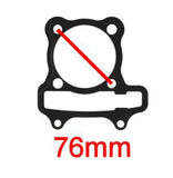 180cc (63mm BORE) CYLINDER GASKET SET GY6 A-BLOCK 76mm DIAGONAL *54mm SPACING*