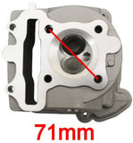 SSP-G 52mm BIG BORE RACING HEAD FOR 50cc QMB139 MOTORS