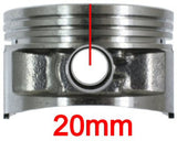 SSP-G 2V 172cc (61mm BORE) CAST FLAT TOP PISTON & RINGS SET