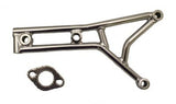 SSP-G ROUND STAINLESS STEEL AFTER-MARKET EXHAUST FOR GY6 150cc WITH DISC BRAKES