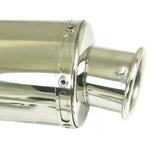 SSP-G ROUND STAINLESS STEEL AFTER-MARKET EXHAUST FOR GY6 150cc WITH DISC BRAKES
