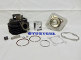 70cc *47mm BORE* 2 STROKE BIG BORE REBUILD KIT FOR SCOOTERS WITH JOG MINARELLI CLONE MOTORS (12mm PIN)