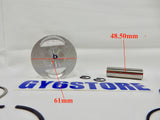 QMK GY6 K-BLOCK PISTON KIT (61mm BORE) 57mm STUD STUD SPACING (NOT FOR B-BLOCK)