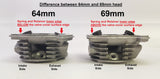 100cc (50mm BORE) KIT FOR SCOOTERS QMB139 MOTORS *64mm VALVES* EGR