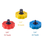 1/4" 3/8" 1/2" DRIVE THUMBWHEEL RATCHET SET, 72 TOOTH FINGER RATCHET, PALM RATCHET WRENCH