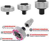 PALM RATCHET SET 1/4” 3/8” 1/2” DRIVE RATCHET SET 3PC REVERSIBLE THUMBWHEEL RATCHET WRENCH SET REVERSIBLE PALM RATCHET WRENCH