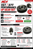NCY GEAR SET (15*37) FOR 150cc - 232cc GY6 SCOOTERS ATVS KARTS