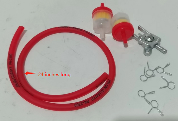Gas Fuel Filter Hose Tube Line---RED
