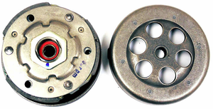 JOG 90 Clutch - Drive Pulley with Clutch Bell,  2 Stroke, 16 Spline