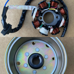 8 poles coils magneto Stator w/  Rotor GY6 125CC 150cc