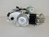 110cc AUTOMATIC W/REVERSE, ELEC. START ENGINE ALUMINUM CYLINDER - SILVER (ROCK 110)
