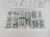 200PC SPRING ASSORTMENT SET ZINC PLATED STEEL COMPRESSION & EXTENSION CARBURETOR