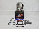 TAIDA 58.5mm (155cc) GY6 PERFORMANCE CERAMIC CYLINDER SET WITH CAST PISTON (54mm SPACING)