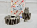 TAIDA SECONDARY GEAR SET (18*36) FOR GY6 MOTORS