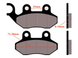 NARAKU BRAKE PADS (FRONT) FOR GENUINE BUDDY 4T, RH SPORT, SYM, TGB 50, PGO