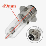 HEADLIGHT BULB FOR 50cc QMB139 OR 150cc GY6 SCOOTER MOPED 12V 18W/18W (TYPE 2)