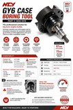 NCY CASE BORING TOOL FOR GY6 MOTORS