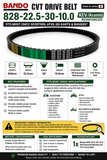 Bando 828-22.5-30-10.0 KEV Aramid CVT Belt Most 250cc CN250 CF172MM Scooter