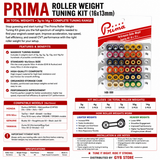 PRIMA ROLLER WEIGHT TUNING KIT (16x13) *3gm - 14gm* FOR 50cc - 100cc QMB139 GY6