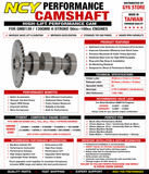 NCY HIGH PERFORMANCE CAM FOR 139QMB 50cc 72cc / 80cc 81cc / 100cc ENGINES