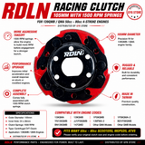 RDLN 105mm Racing Clutch 1500RPM GY6 50cc 80cc 139QMB QMA Scooter ATV