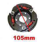QMB139 PERFORMANCE CLUTCH SHOES FOR 50cc - 100cc SCOOTERS *2000 RPM SPRINGS*