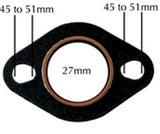 NCY COPPER / FIBER EXHAUST GASKET FOR 150cc GY6 & 50cc QMB139 MOTORS