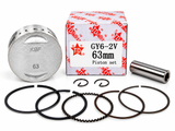 TAIDA 63mm Cast Piston Ring Kit GY6 150cc 180cc Big Bore 2V 15mm Wrist Pin