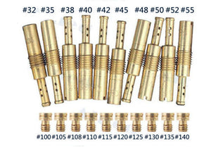 10* Carburetor Main Jet Kit Slow/Pilot Jet Set Kit  for 150cc and 125cc GY6 carburetors PWK Keihin OKO KOSO CVK