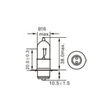 Bulb, Headlight, P15D-25-1 12v 18/18w - ChinesePartsPro