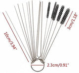 Acarte Carburetor Carbon Dirt Jet Cleaner Tool Kit 10 Cleaning Needles with 5 Brushes