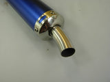 Performance Muffle exhaust GY6 50cc Matte Blue - S - ChinesePartsPro