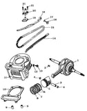 Camshaft Tensioner GY6 50CC - ChinesePartsPro