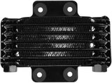 Aluminum 65ml Engine Oil Cooler Cooling Radiator for 100CC-250CC Motorcycle Dirt Bike ATV(Black)