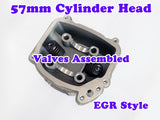 GY6 150cc 57mm Bore EGR cylinder head with valve