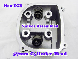 GY6 150cc 57mm Bore non-EGR Cylinder Head With Valve - ChinesePartsPro