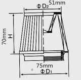 35mm Air Filter - ChinesePartsPro