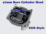 GY6 80cc 47mm Bore EGR cylinder head with 64mm valve