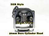 GY6 100cc 50mm Bore EGR cylinder head with 69mm valve - ChinesePartsPro