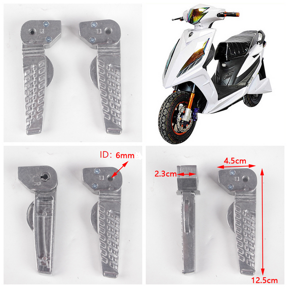Motorcycle Footpegs Aluminum Chrome Foot pegs Footrest Footboards