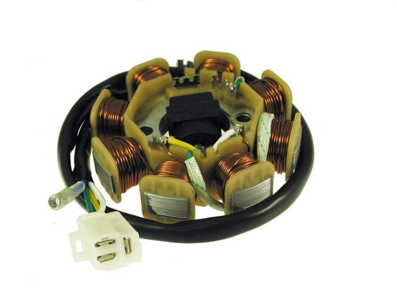 8 poles coils 4 Wires - DC Stator Alternator Magneto Assembly Type-3 GY6 50CC - ChinesePartsPro