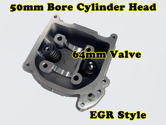 GY6 60cc 44mm Bore EGR cylinder head with 64mm valve