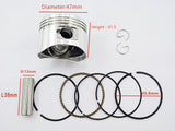 Chinese 70CC & 90cc  Engine Piston Set horizontal style - ChinesePartsPro