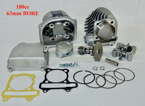 180cc 63mm *54mm SPACING* BIG BORE KIT FOR SCOOTER ATV UTV WITH 150cc GY6 MOTORS